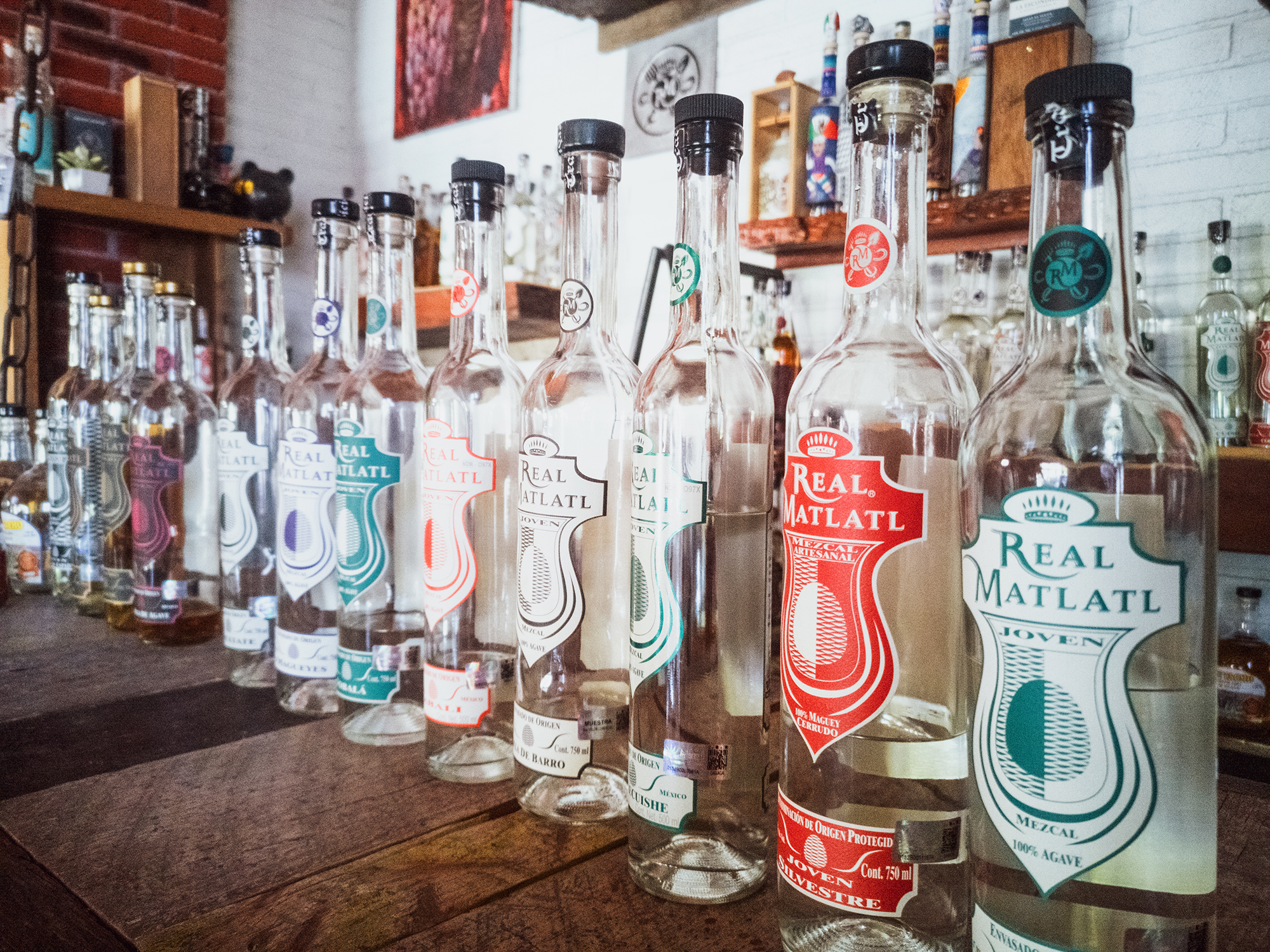 Hiking and Drinking - Bottles of Real Matatl Mezcal (Oaxaca, Mexico) by Yvonne Hartmann